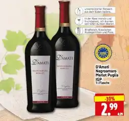 Edeka Herkules D'Amati Negroamaro Merlot Puglia Angebot