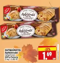 Edeka Herkules GUT&GÜNSTIG Apfelstrudel Angebot