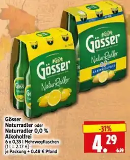 Edeka Herkules Gösser Naturradler Angebot