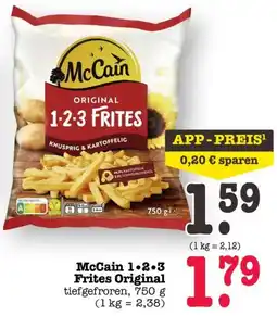 Scheck-in-Center McCain 1·2·3 Frites Original Angebot