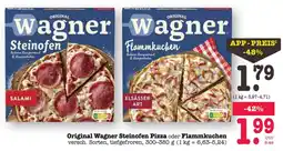 Scheck-in-Center Original Wagner Steinofen Pizza oder Flammkuchen Angebot