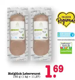 Scheck-in-Center Hofglück Leberwurst Angebot