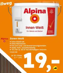 Globus Baumarkt Alpina Innen-Weiß Angebot