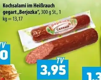 Mix Markt Kochsalami im Heißrauch gegart Berjozka 300g Angebot