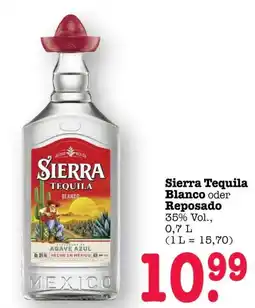 Scheck-in-Center Sierra Tequila Blanco oder Reposado Angebot