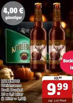 Getränke Quelle HUBERTUS Weidmanns Bock Dunkel Angebot