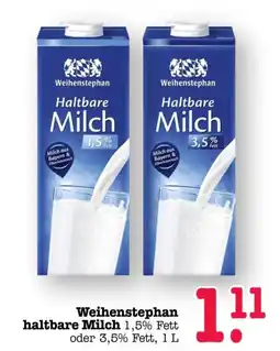 Scheck-in-Center Weihenstephan haltbare Milch Angebot