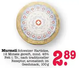 Scheck-in-Center Murmeli Schweizer Hartkäse Angebot
