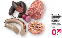 Scheck-in-Center Hausmacher Spezialitäten: Leberwurst, Blutwurst im Ring oder Schwartenmagen nach Hausmacherart Angebot