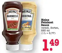Scheck-in-Center Heinz Feinkost Sauce Angebot