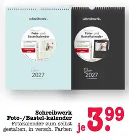 Scheck-in-Center Schreibwerk Foto-/Bastel-kalender Angebot