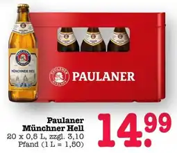 Scheck-in-Center Paulaner Münchner Hell Angebot