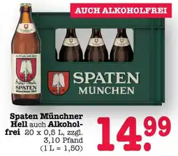 Scheck-in-Center Spaten Münchner Hell Angebot