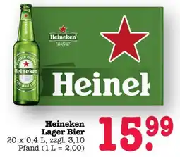 Scheck-in-Center Heineken Lager Bier Angebot