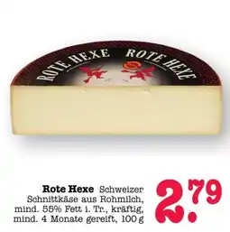 Scheck-in-Center Rote Hexe Schweizer Schnittkäse Angebot