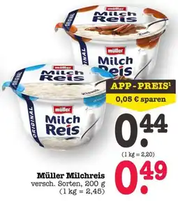 Scheck-in-Center Müller Milchreis Angebot