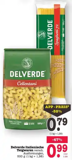 Scheck-in-Center Delverde italienische Teigwaren Angebot