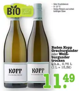 Scheck-in-Center Kopp Grauburgunder oder Weissburgunder trocken Angebot