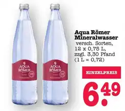 Scheck-in-Center Aqua Römer Mineralwasser Angebot