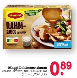 Scheck-in-Center Maggi Delikatess Sauce Angebot