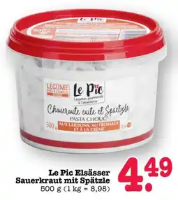 Scheck-in-Center Le Pic Elsässer Sauerkraut mit Spätzle Angebot