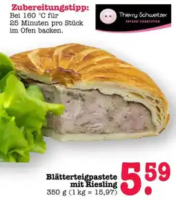 Scheck-in-Center Blätterteigpastete mit Riesling Angebot
