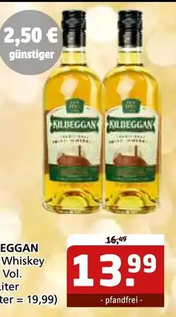 Getränke Quelle KILBEGGAN Whiskey Angebot