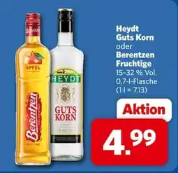 Combi Heydt Guts Korn oder Berentzen Fruchtige Angebot