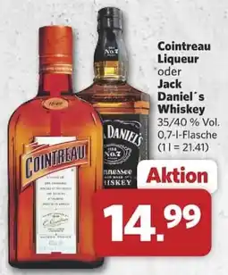 Combi Cointreau Liqueur oder Jack Daniel's Whiskey Angebot