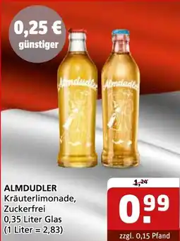 Getränke Quelle ALMDUDLER Kräuterlimonade, Zuckerfrei Angebot