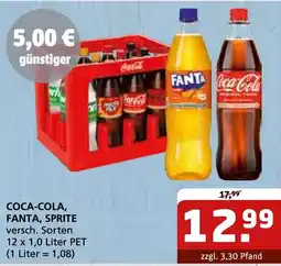 Getränke Quelle Coca-Cola, Fanta, Sprite Angebot