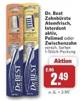 Combi Dr. Best Zahnbrüste Atemfrisch, Interdent aktiv, Polimed oder Zwischenzahn Angebot