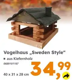 Globus Baumarkt Vogelhaus „Sweden Style“ Angebot