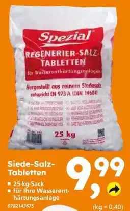 Globus Baumarkt Spezial Regenerier-Salz-Tabletten Angebot