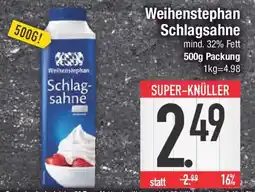 E-Center Weihenstephan Schlagsahne Angebot