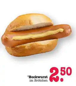 Scheck-in-Center Bockwurst im Brötchen Angebot