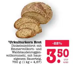 Scheck-in-Center Urkulturtkorn Brot Angebot
