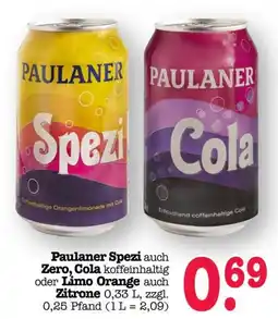 Scheck-in-Center Paulaner Spezi Angebot