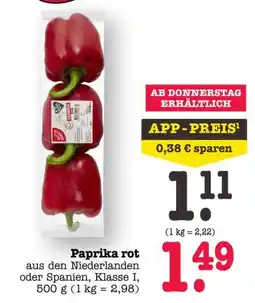 Scheck-in-Center Paprika rot Angebot