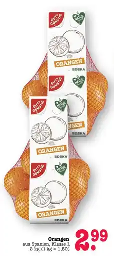 Scheck-in-Center Orangen EDEKA Angebot