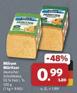 Combi Milram Müritzer deutscher Schnittkäse Angebot