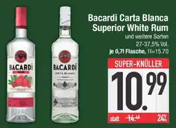 E-Center Bacardi Carta Blanca Superior White Rum Angebot