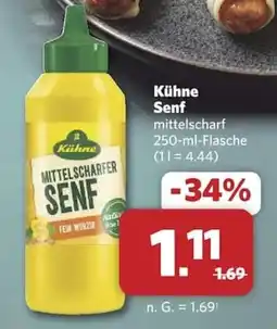 Combi Kühne Senf mittelscharf Angebot