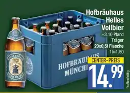 E-Center Hofbräuhaus Helles Vollbier Angebot