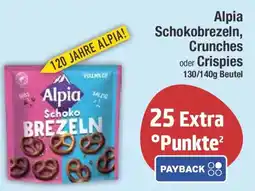 E-Center Alpia Schokobrezeln, Crunches oder Crispies Angebot