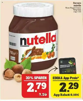 Marktkauf Ferrero Nutella Angebot