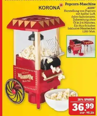 Marktkauf Korona Popcorn-maschine „41100” Angebot