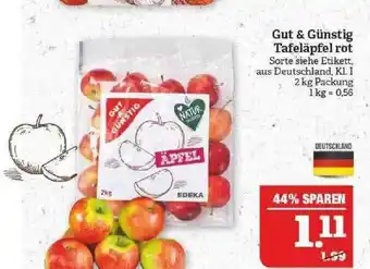 Marktkauf Gut & Günstig Tafeläpfel Rot Angebot