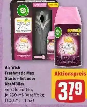 REWE Air Wick Freshmatic Max Starter-set Oder Nachfüller Angebot