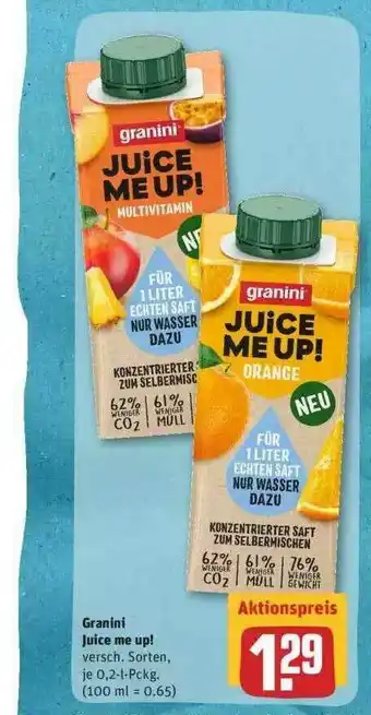 REWE Granini Juice Me Up! Angebot